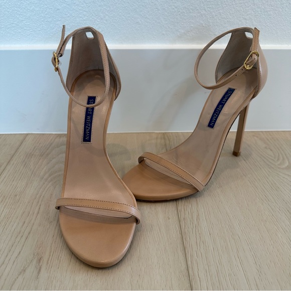 Stuart Weitzman Nudist Heels, Adobe Leather - Picture 16 of 16